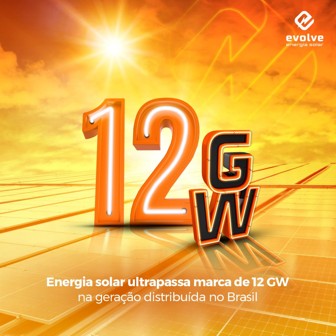 Energia solar ultrapassa marca de 12 GW na geração distribuída no Brasil