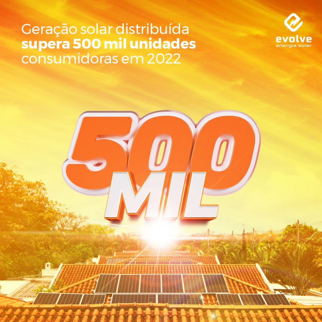 Geração solar distribuída supera 500 mil unidades consumidoras em 2022
