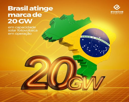 Brasil atinge marca de 20 GW em capacidade solar fotovoltaica em operação